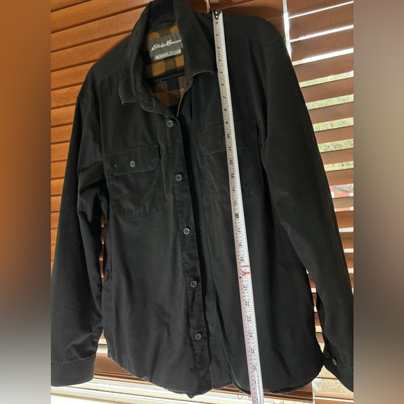 Men’s EDDIE BAUER BUTTON UP JACKET WITH FLANNEL INTERIOR - Picture 12 of 13